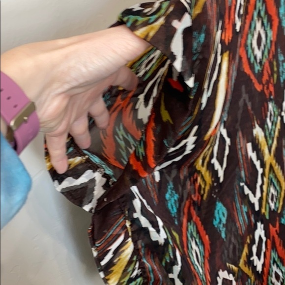 Show me your Mumu brown Aztec tunic. - Picture 12 of 13